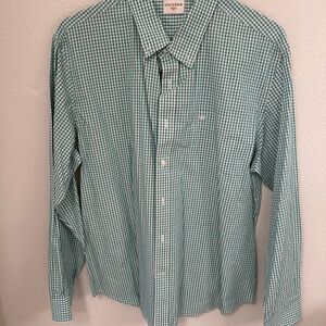 Dockers Men's Green Checkered Shirt